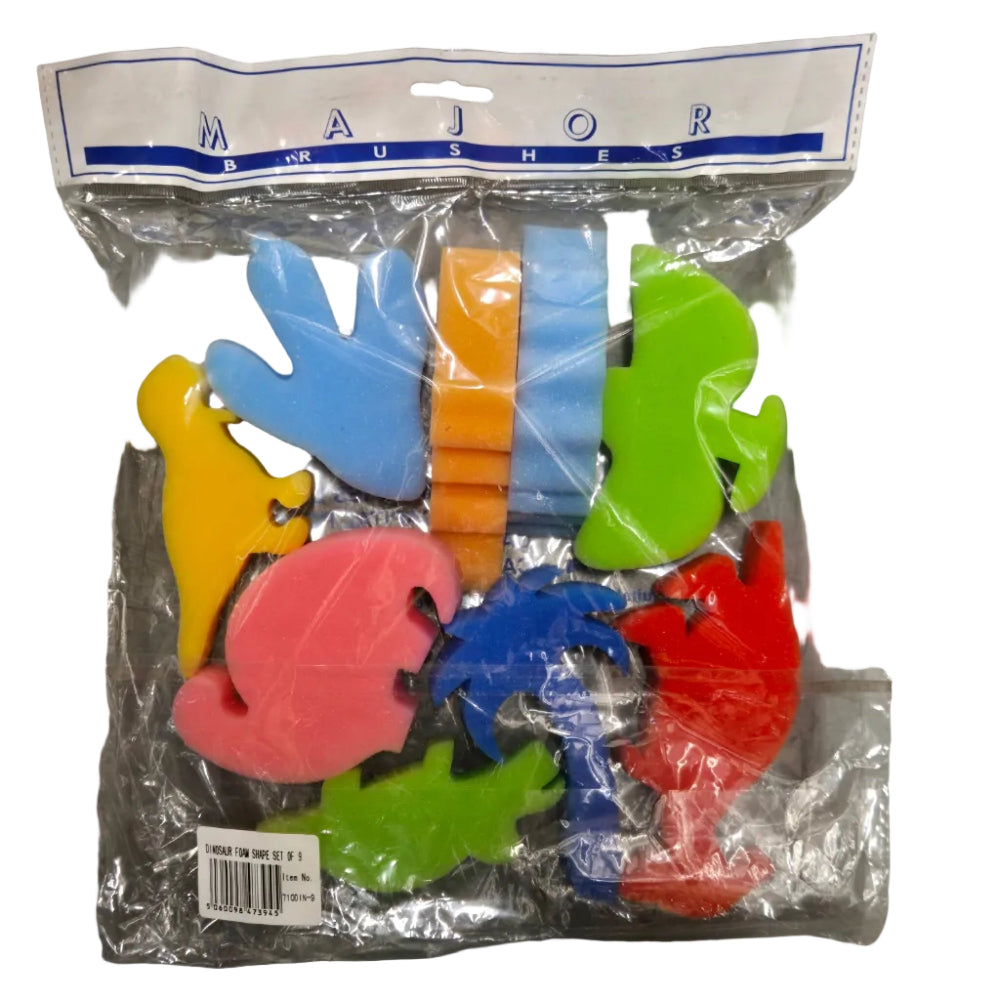 Dinosaur Shape Sponges (Set of 9)