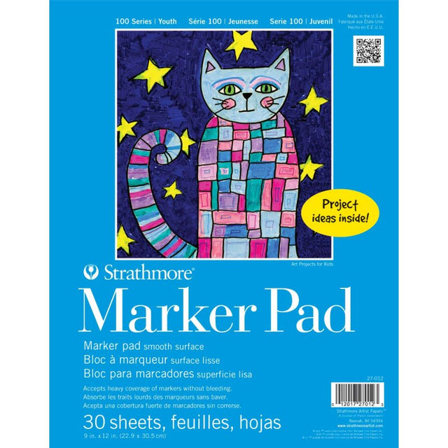 Strathmore 100 Youth Marker Pad 9x12" (30 Sheets)