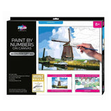 Zieler A3 Paint By Numbers Set - Windmill