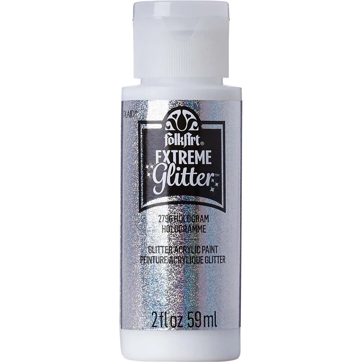 FolkArt Extreme Glitter Acrylic Paint 59ml - Hologram