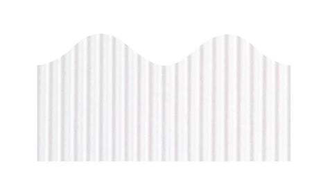 Bordette Scalloped - White 57mm x 15m