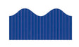 Bordette Scalloped - Royal Blue 57mm x 15m