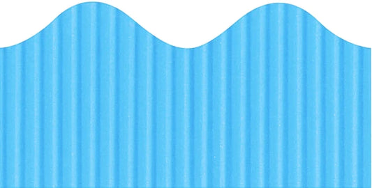 Bordette Scalloped  Sky Blue 57mm x 15m