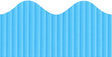 Bordette Scalloped - Sky Blue 57mm x 15m
