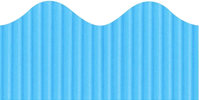 Bordette Scalloped - Sky Blue 57mm x 15m