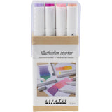 Illustration Markers - Pastel Colours 1+8mm (12 Pack)