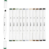 Illustration Markers - Nature Colours 1+8 mm (12 Pack)