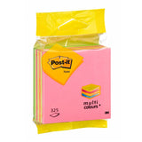 Post-it Neon Pink Rainbow Cube (325 Sheets)