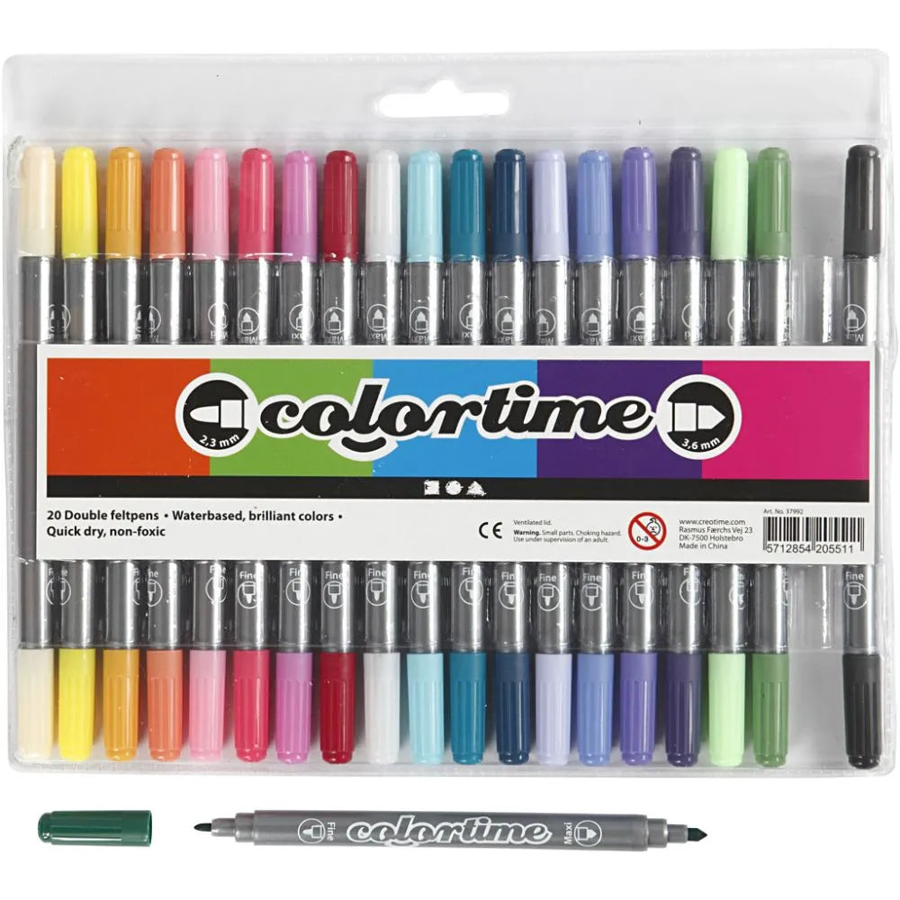 Colortime Double Markers (20 Pack)