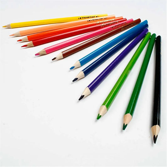 Colortime colouring pencils, lead: 3 mm, 12 pcs
