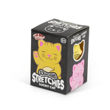 Box of Stretchies Lucky Cat toy with cartoon cat design on a white background