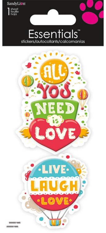 Essentials Sticker Sheet - Inspirational Love Quotes