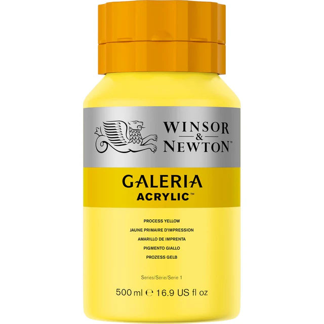 Galeria Acrylic Paint 500ml - Process Yellow