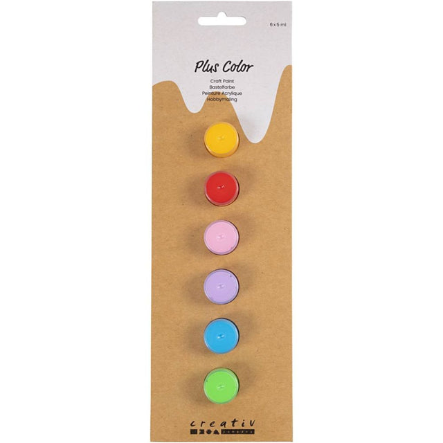 Plus Color Craft Paint - Colorful (6x5ml)