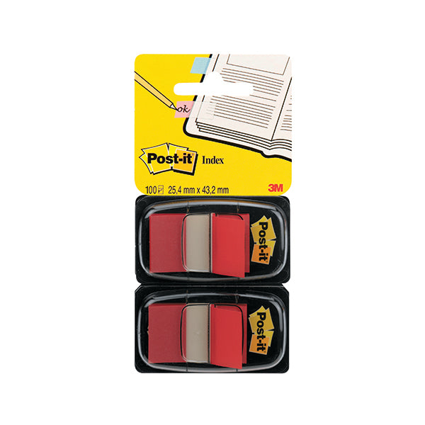 Post-it Index Tabs Dispenser with Red Tabs (Pack of 2) 680-R2EU