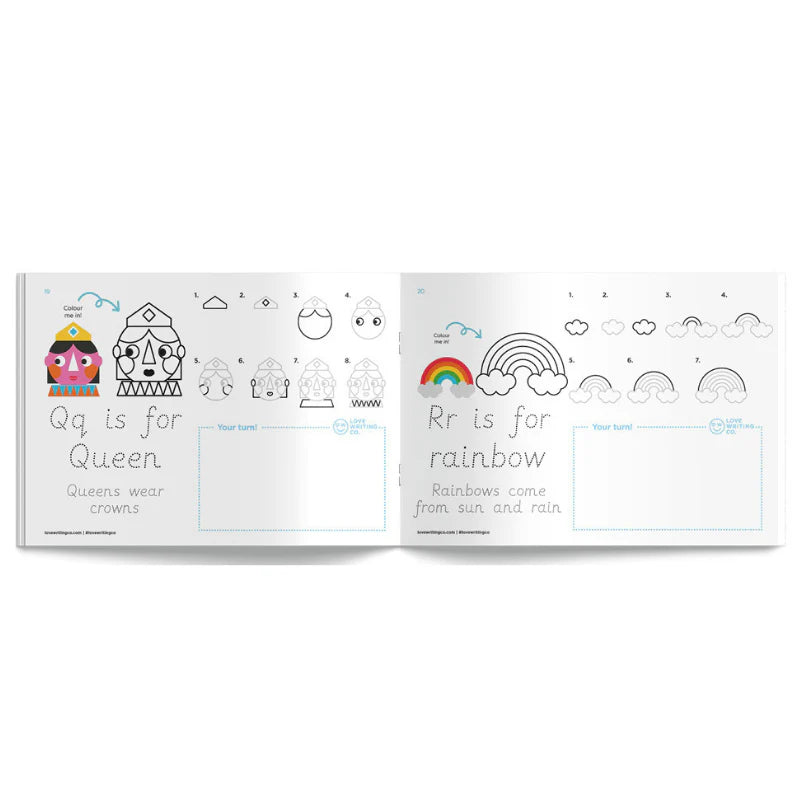Learn to Write and Draw the Alphabet Workbook