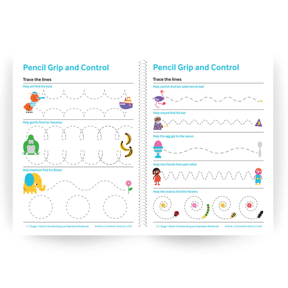 Handwriting & Alphabet Practice Workbook Stage 1 Book 2: Ages 3-5