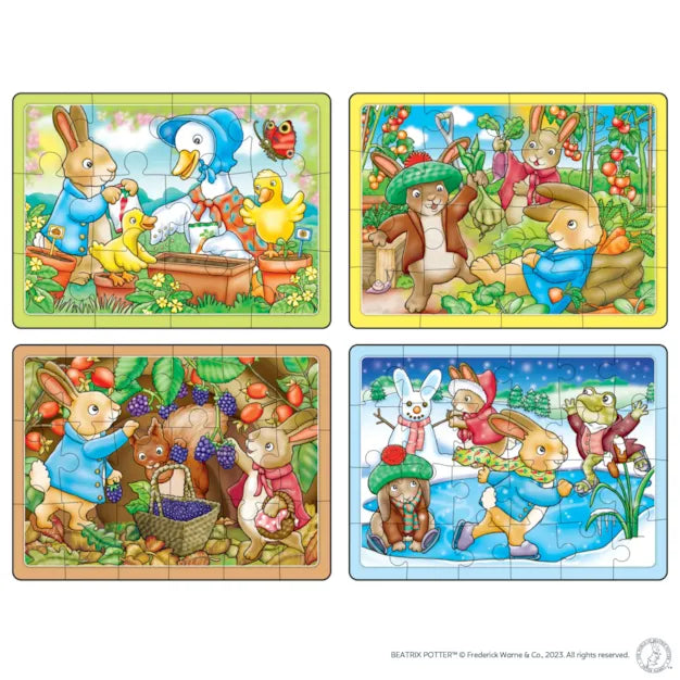 Orchard Toys Peter Rabbit 4 In A Box Puzzles