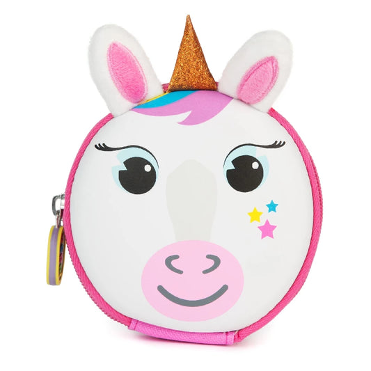 Boppi Tiny Trekker Kids Keyring Travel Pouch Coin Purse - Unicorn