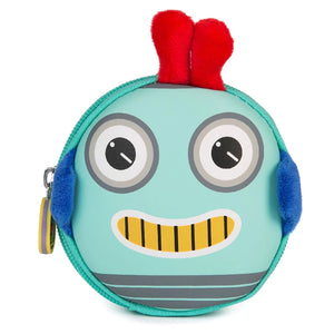 Boppi Tiny Trekker Kids Keyring Travel Pouch Coin Purse - Robot