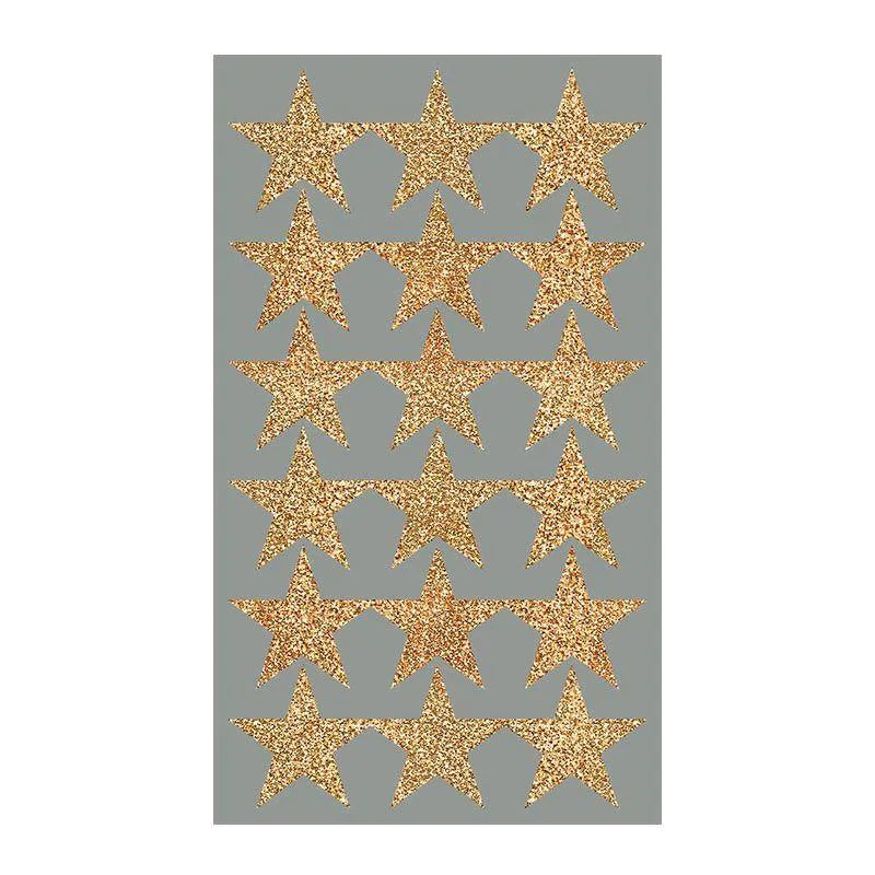 STICKERS, STARS GLD, M FSC MIX 4 SHEETS
