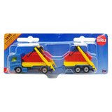 Siku Truck With Skip And Trailer
