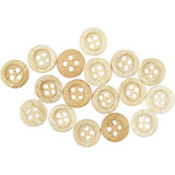 Wooden Buttons 8 mm, 2 Holes (50 Pack)