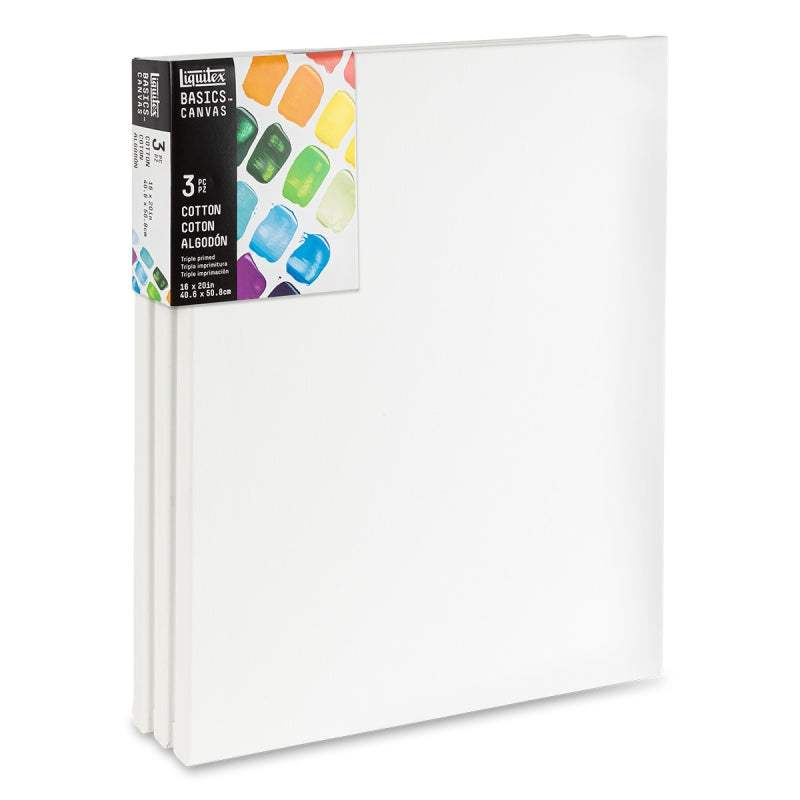 Liquitex Basics Canvas 16x20 Inches - 3 Pack