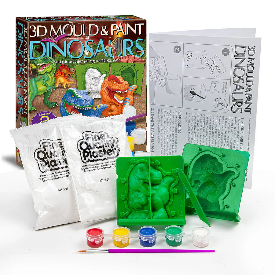 Mould & Paint Kit - 3D Dinosaurs
