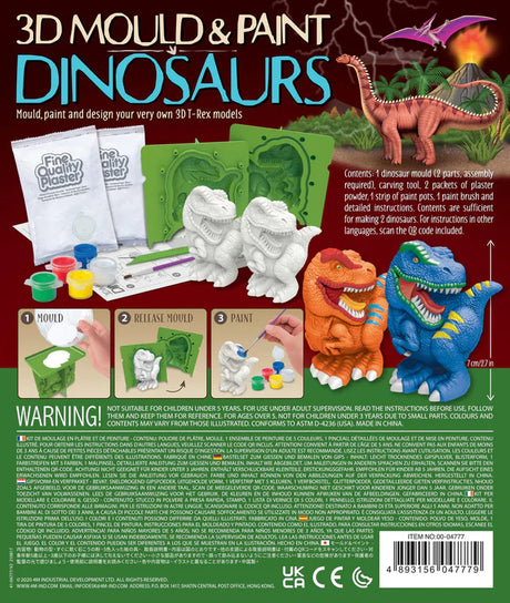 Mould & Paint Kit - 3D Dinosaurs