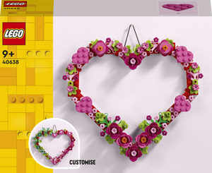 Lego Heart Ornament Kit 