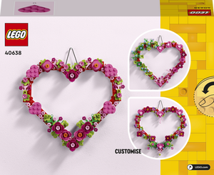 Lego Heart Ornament Kit