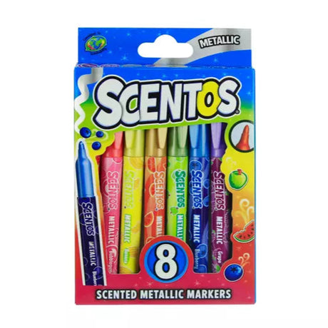 Scentos Scented Metallic Markers (8 Pack)