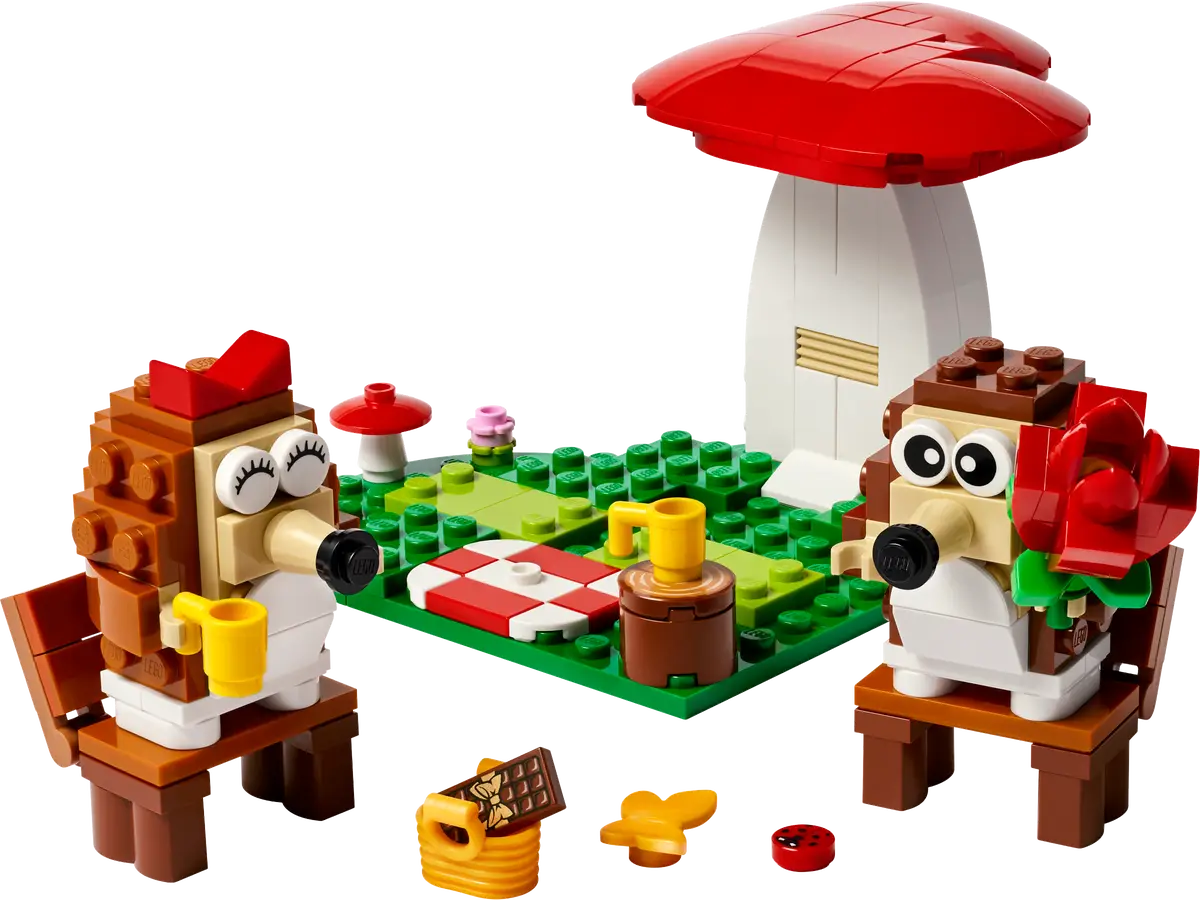 Lego Hedgehog Picnic Date