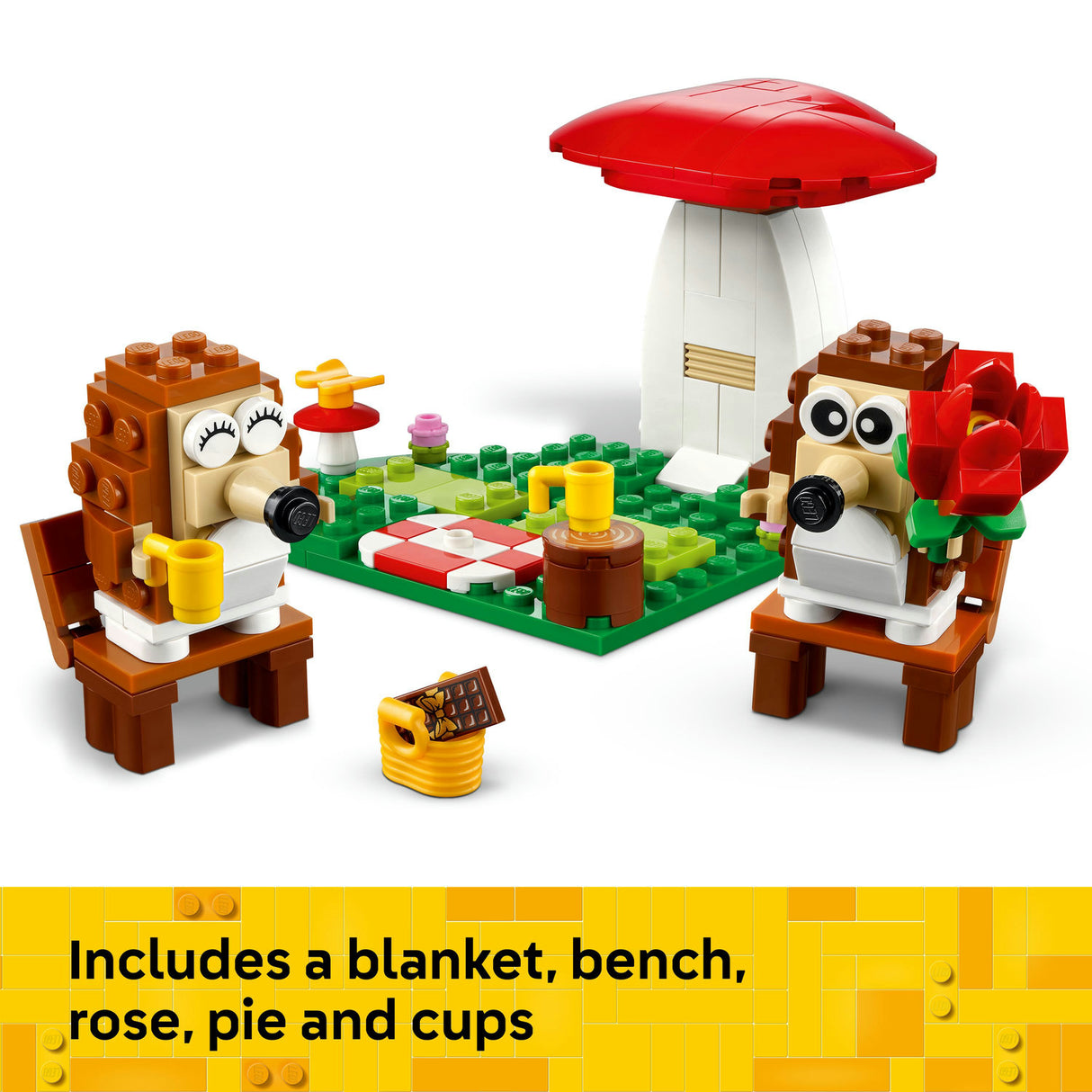 Lego Hedgehog Picnic Date