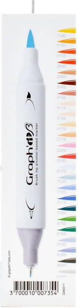 GRAPH'IT Brush Dual Tip Alcohol Markers - Comics (Set of 24)