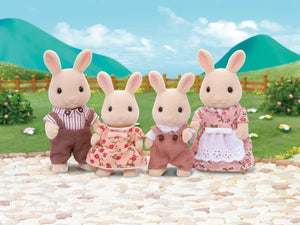 Sylvanian Milk Rabbit Family