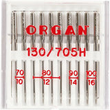 Sewing Machine Needles, no. 70+80+90+100 (10 Pack)