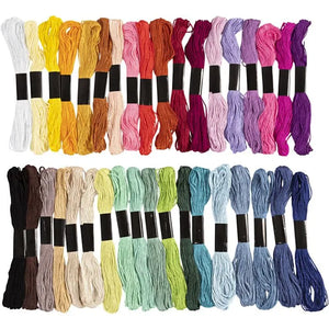 Embroidery Floss - 42 assorted colours