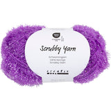 Scrubby Yarn L: 90m Purple 50g