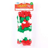 Christmas Pom Poms Value Pack (Pack of 210)