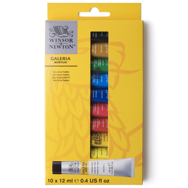 Winsor & Newton Galeria Acrylic Paint Discovery Set 10x12ml