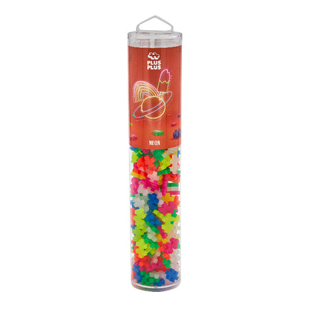 Plus-Plus 240 Piece Tube - Neon Color Mix