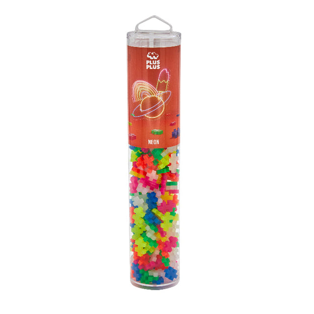 Plus-Plus 240 Piece Tube - Neon Color Mix