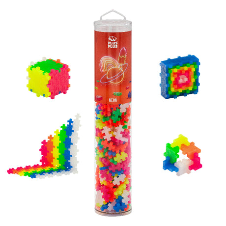 Plus-Plus 240 Piece Tube - Neon Color Mix