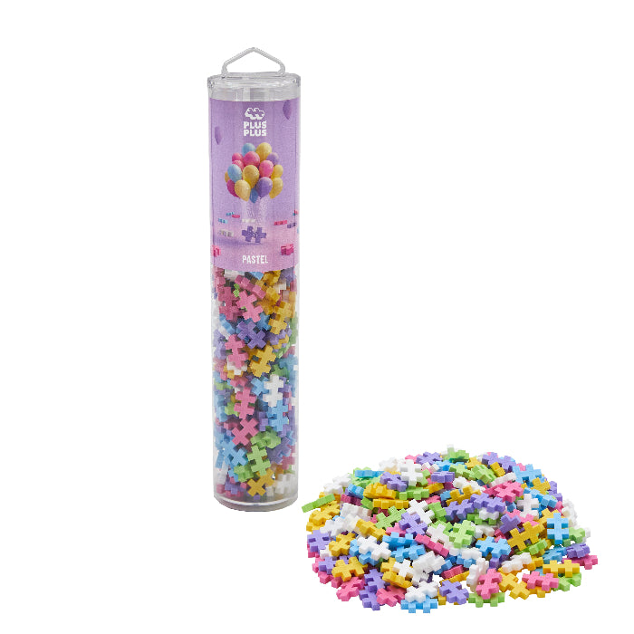 Plus-Plus 240 Piece Tube - Pastel Color Mix