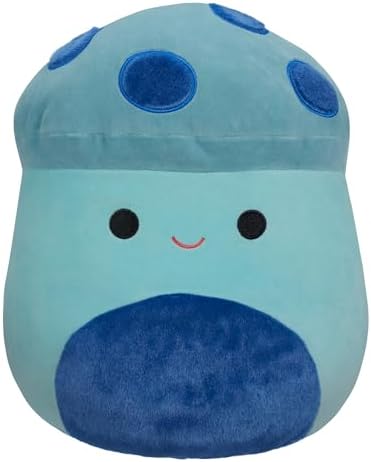 Squishmallow 12 Inch Ankur Teal Mushroom with Fuzzy Spots