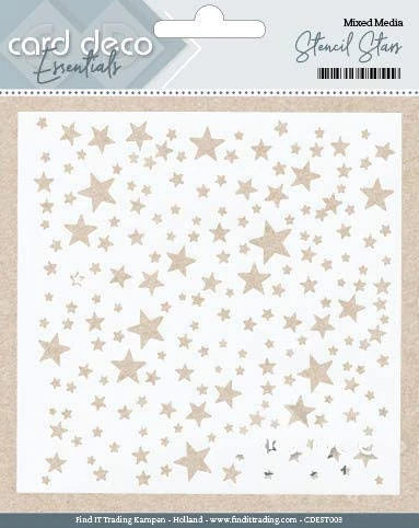Card Deco Essentials Stencil - Stars