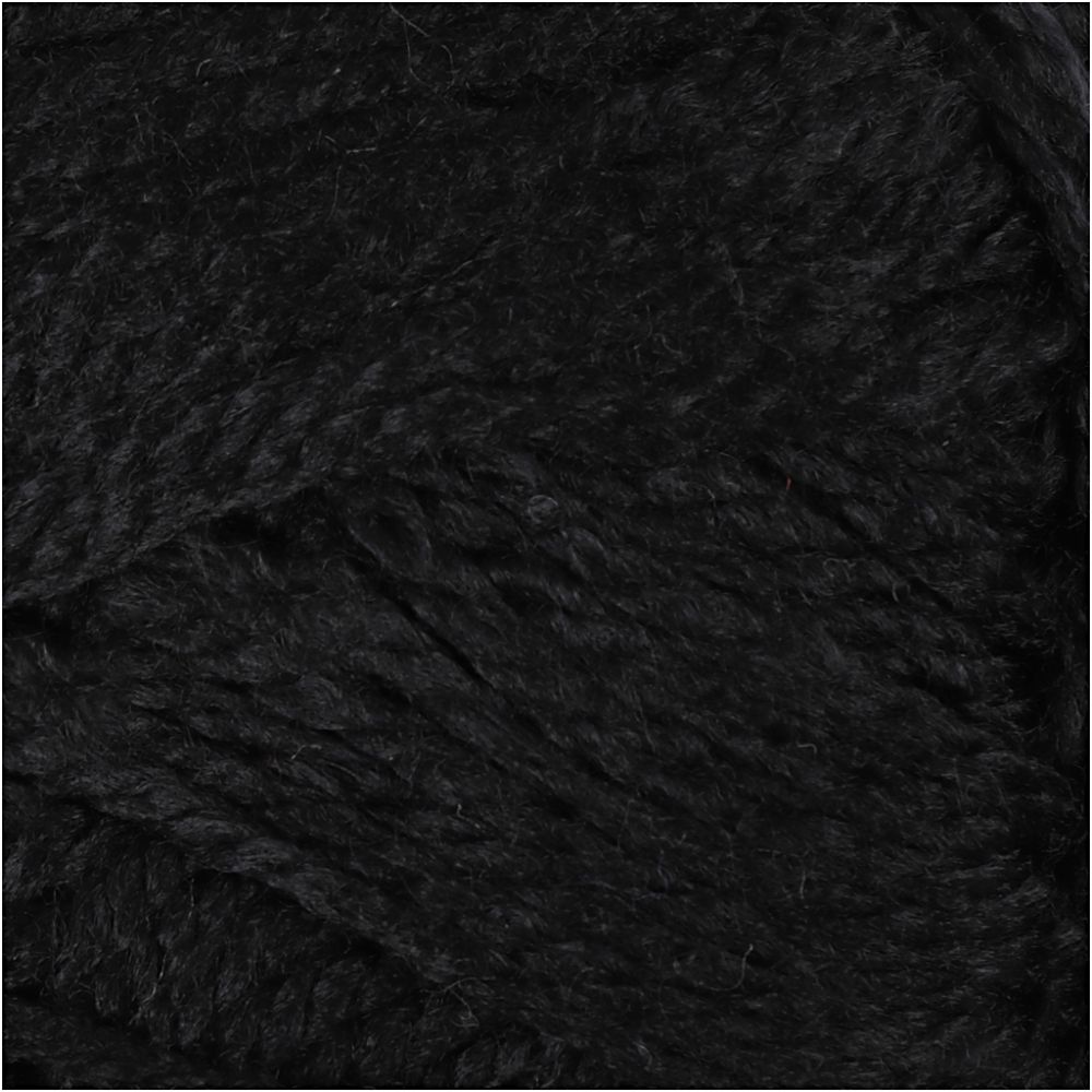 Creativ Fantasy Acrylic Yarn - Black (50g)