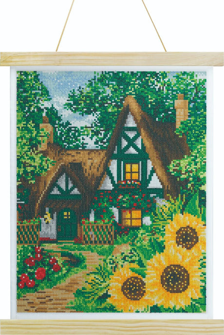 Crystal Art Scroll Kit 40x50cm - Woodland Thatch